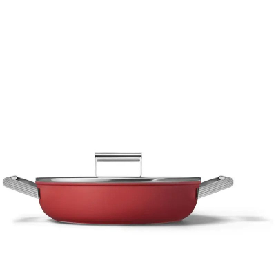 Patelnia głęboka 28 cm Smeg CKFD2811RDM Patelnia głęboka 28 cm Smeg CKFD2811RDM
