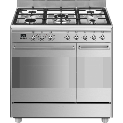 Kuchnia z płytą gazową Smeg SCB92MX8 Kuchnia z płytą gazową Smeg SCB92MX8