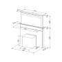Okap do zabudowy w blacie Smeg KDD60VXE-2